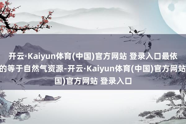 开云·Kaiyun体育(中国)官方网站 登录入口最依赖俄罗斯的等于自然气资源-开云·Kaiyun体育(中国)官方网站 登录入口