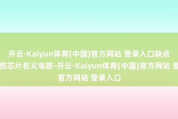 开云·Kaiyun体育(中国)官方网站 登录入口缺点:易挫伤芯片名义电路-开云·Kaiyun体育(中国)官方网站 登录入口